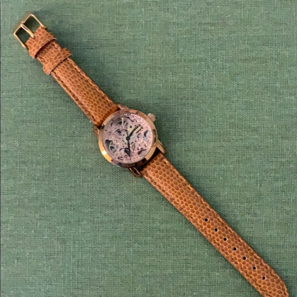 Unique women’s watch with visible gear face